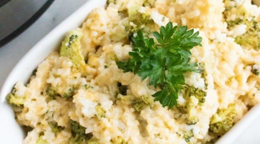 Instant Pot Broccoli Rice and Cheese Casserole Lunch Once A Month Meals