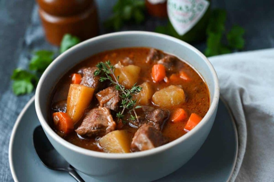 Slow Cooker Sweet Potato Beef Stew - Dump And Go Dinner 