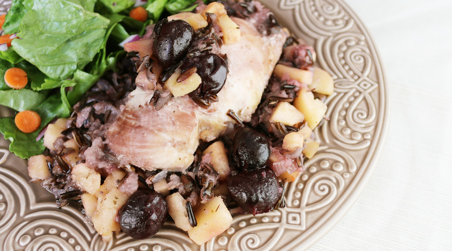 Instant Pot Low Histamine Cherry Wild Rice Chicken Ready to Eat