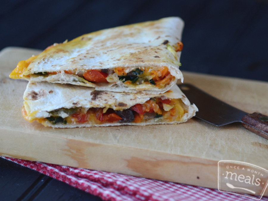 Farmer's Market Quesadilla Lunch Version Once A Month Meals