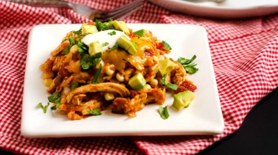 Slow Cooker Chicken Tortilla Casserole Dump and Go Dinner Once A
