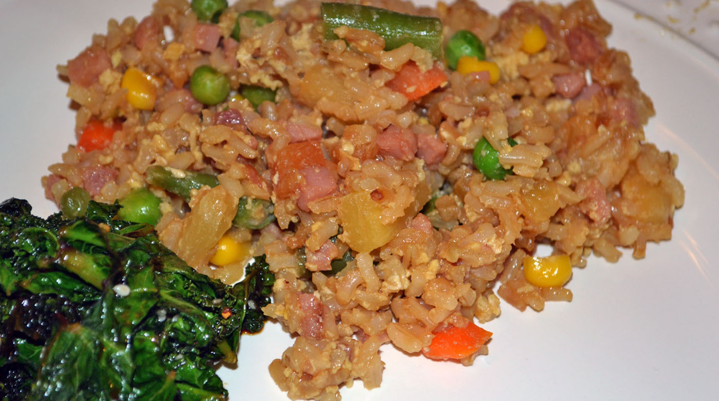 Ham and Pineapple Fried Rice Once A Month Meals