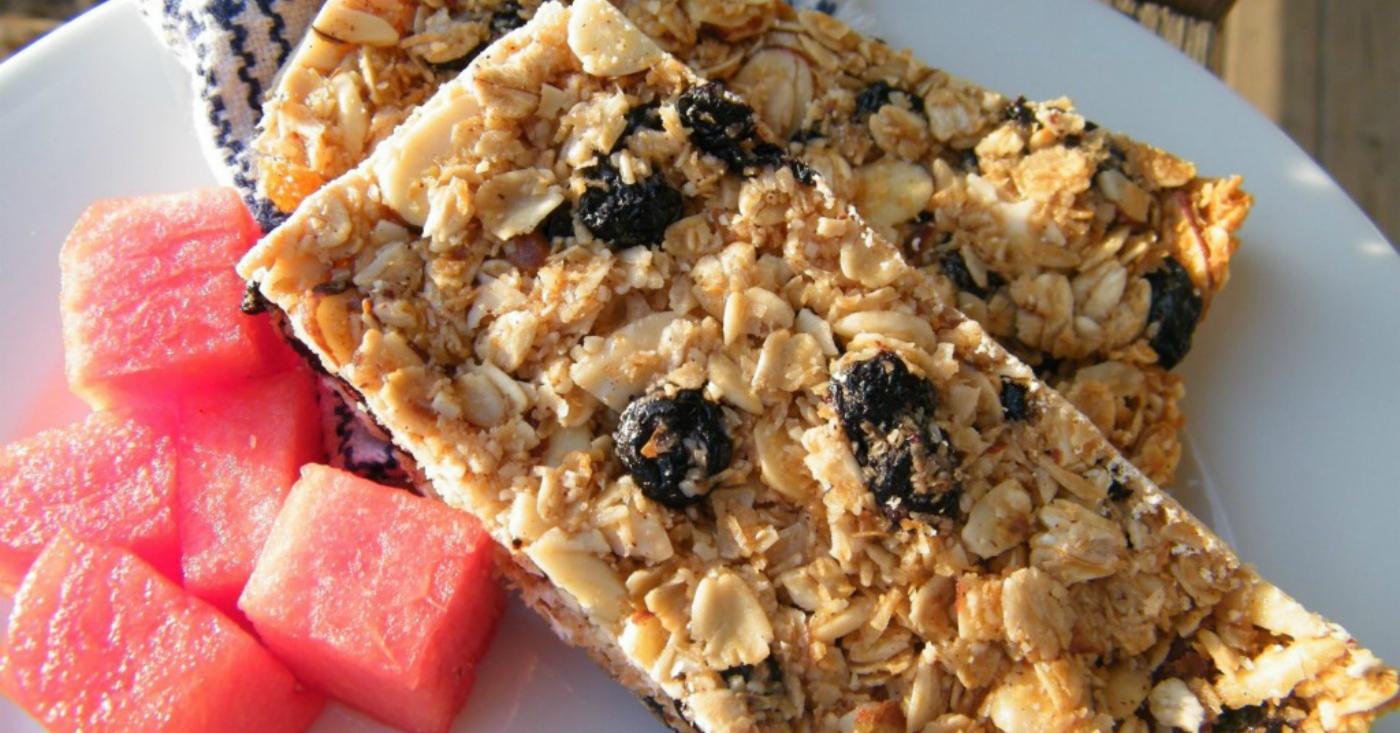 Gluten Free Dairy Free Fruity Granola Bars | Once A Month Meals