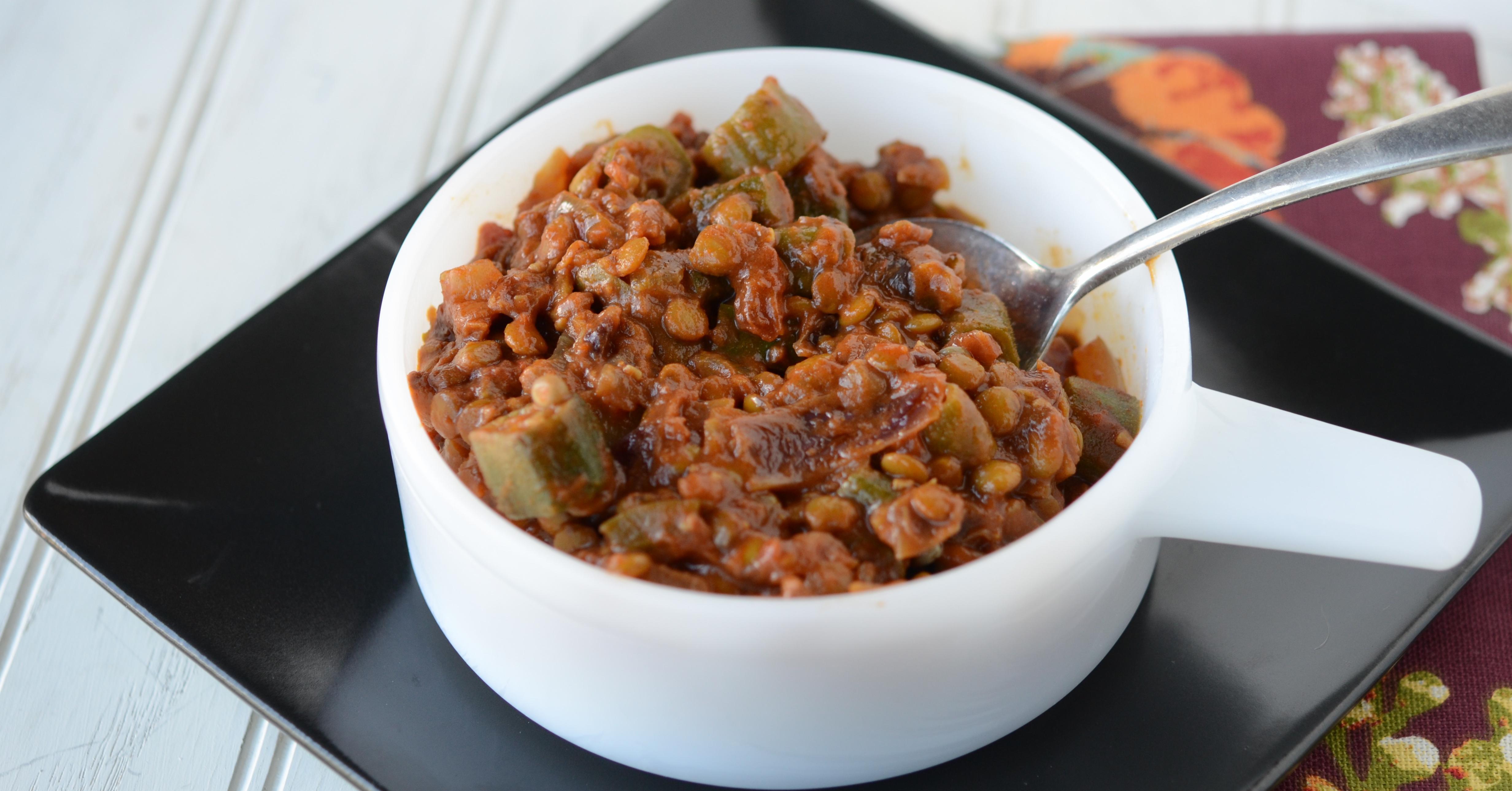 Lentil and Okra Curry Once A Month Meals