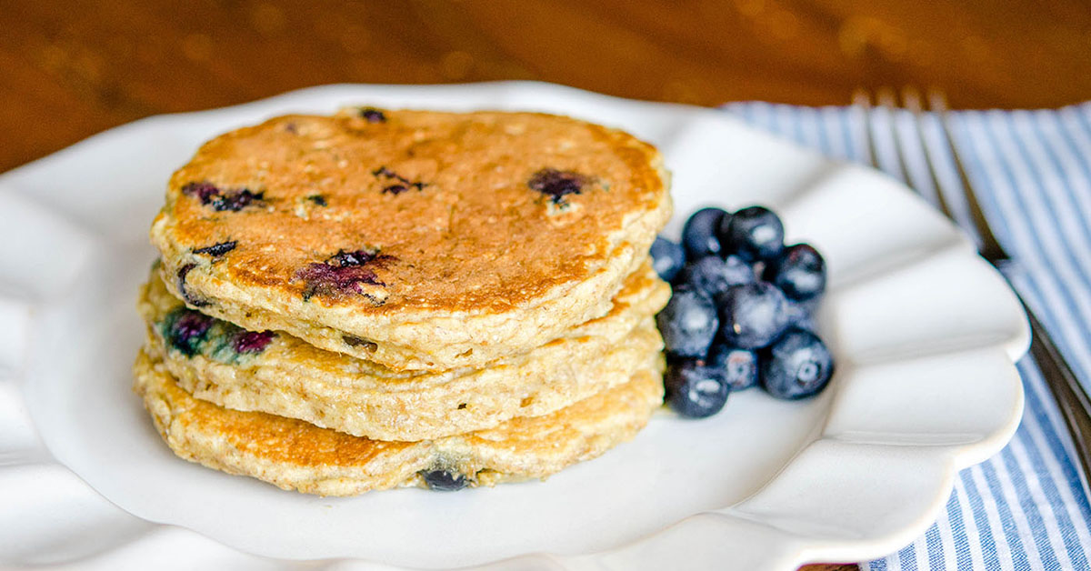Berry Delicious Blueberry Oatmeal Pancakes Once A Month Meals