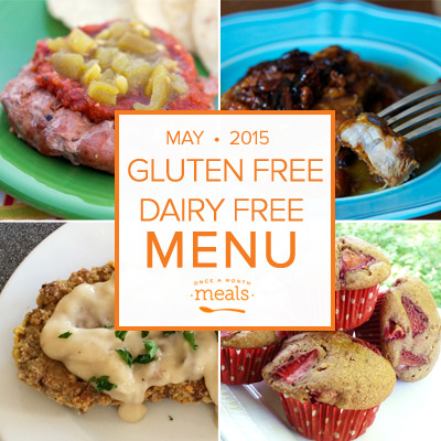 Spring Gluten Free Dairy Free Freezer Menu Vol. 13 | Once A Month Meals
