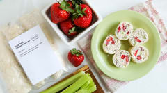 Poppy Seed Chicken Pinwheels - Lunch Version