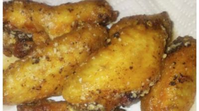 Simple Parmesan Garlic Chicken Wings Recipe - Lunch Version