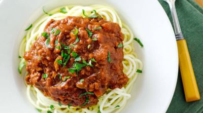 Slow Cooker Turkey Bolognese Sauce - Dump and Go Dinner