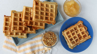 Apple Strudel Waffles