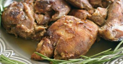 Nutmeg Nanny Honey Glazed Chicken Thighs - Dump and Go Dinner