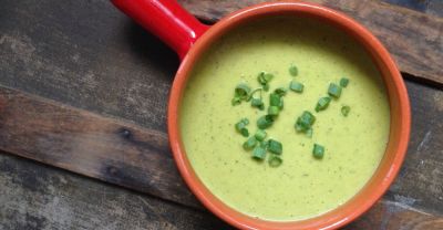 Creamy Zucchini, Corn and Basil Soup - Dump and Go Dinner