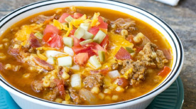 Bacon Cheeseburger Soup - Dump and Go Dinner