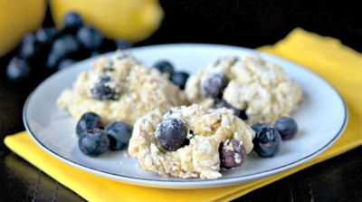 Gluten Free Dairy Free Lemon Blueberry Scones