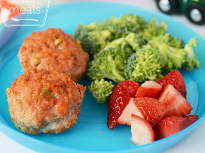 Toddler Mini Meatloaf - Lunch Version