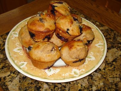 Fat-Free Lemon Berry Muffins