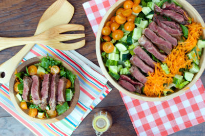 Balsamic Ginger Steak Salad