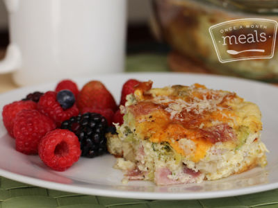 Crustless Cheesy Broccoli Quiche - Ready to Eat Dinner