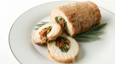 Gluten Free Dairy Free Stuffed Pork Roast - Dinner Version