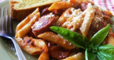 Spicy Sausage and Pepper Penne