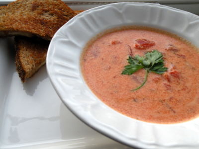 Creamy Tomato Soup - Lunch Version