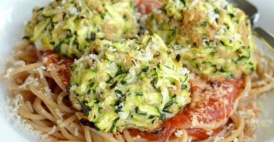 Cheesy Zucchini Meatballs - Lunch