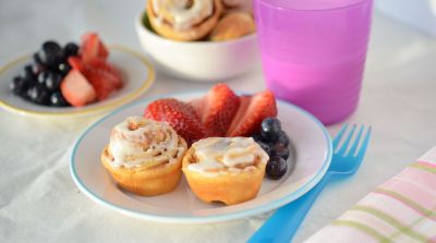 Mini Cinnamon Roll Muffins