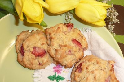 Gluten Free Dairy Free Strawberry Scones