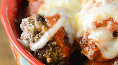 Slow Cooker Low Carb Meatball Parmesan - Dump and Go Dinner