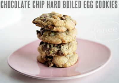 Chocolate Chip Hard Boiled Egg Cookies