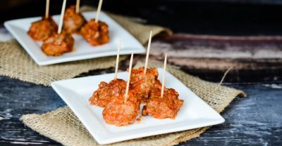 Slow Cooker BBQ Turkey Meatballs - Lunch