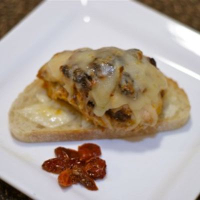 Open Faced Sundried Tomato Chicken Sandwich - Dump and Go Dinner