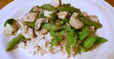 Chicken Stir Fry with Sugar Snap Peas - Dump and Go Dinner