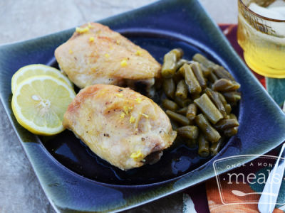 Lemon Pepper Chicken and Green Beans - Dump and Go Dinner