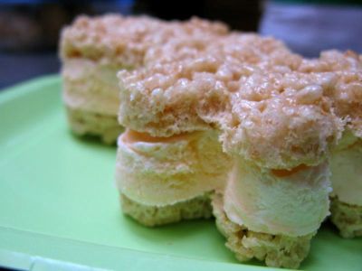 Rice Krispies Ice Cream Sandwiches