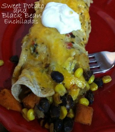 Sweet Potato and Black Bean Enchiladas