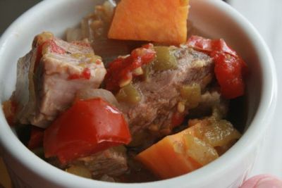 Mexican Pork and Sweet Potato Stew - Dump and Go Dinner