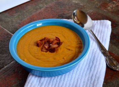 Paleo Cider Squash Soup - Lunch Version