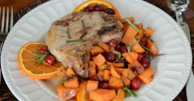 Cranberry Maple Orange Pork Chops