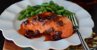 Slow Cooker Cranberry Chicken - OAMM - Dump and Go Dinner