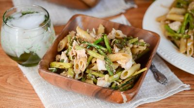 Buttery Balsamic Pasta and Asparagus - Lunch Version