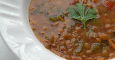 Instant Pot Lentil Soup - Lunch Version