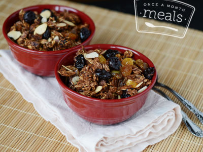 Gluten Free Dairy Free Almond Cherry Breakfast Granola