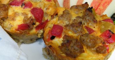 Gluten Free Dairy Free Apple Sausage Quiche