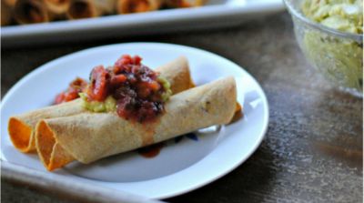 Easy Gluten Free Baked Taquitos - Dump and Go Dinner