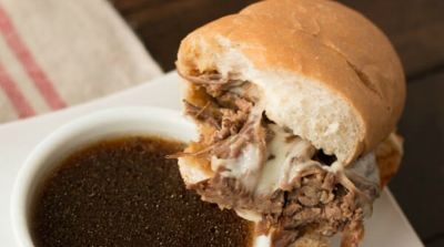Slow Cooker French Dip - Oh Sweet Basil - Ready to Eat Dinner
