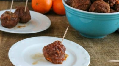 Instant Pot Orange Glazed BBQ Meatballs - Dump and Go Dinner