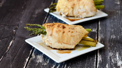 Instant Pot Asparagus Stuffed Chicken Breasts - Dump and Go Dinner