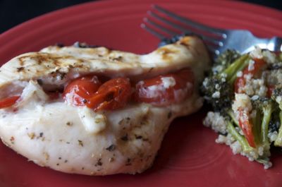 Lawry's Grilled Mozzarella-Stuffed Chicken - Dump and Go Dinner