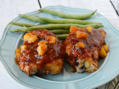 Peachy BBQ Chicken - Dump and Go Dinner